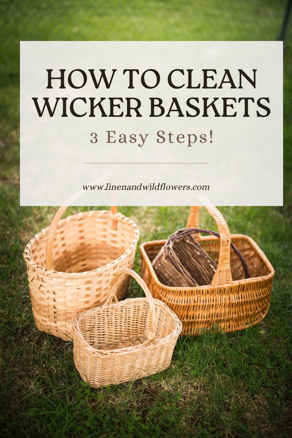 How to Clean Wicker Baskets in 3 Easy Steps · Linen & Wildflowers