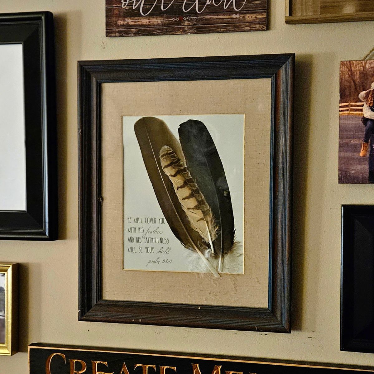 Simple DIY Feather Art Piece Perfect For Your Walls 