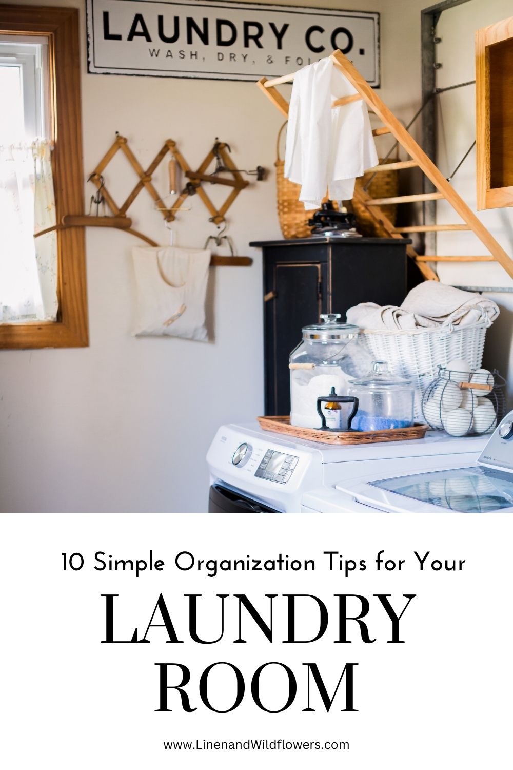 10 Simple Organization Tips for Your Laundry Room · Linen & Wildflowers