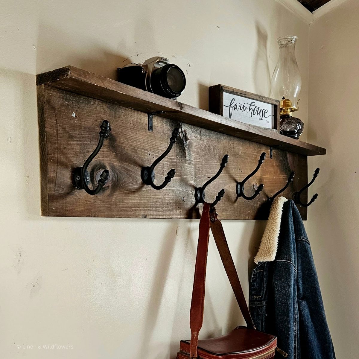 How to Build a Wall-Mounted DIY Coat Rack