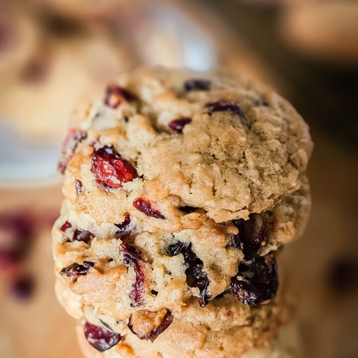 OATMEAL COOKIES WITH DRIED CRANBERRIES RECIPE