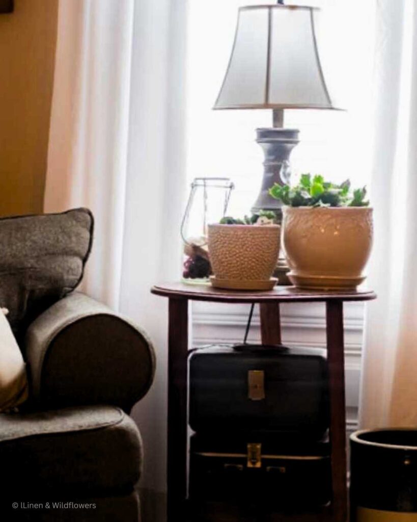 Using Wood Furniture to add warmth to your home · Linen & Wildflowers