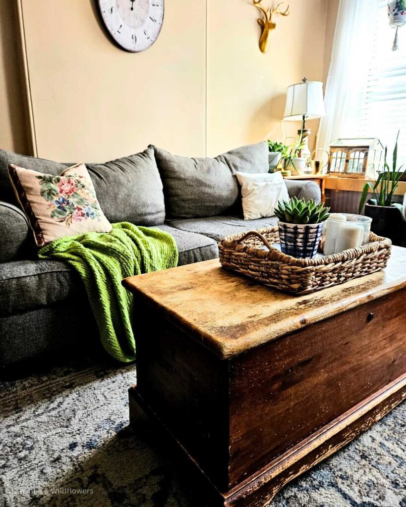 Using Wood Furniture to add warmth to your home · Linen & Wildflowers