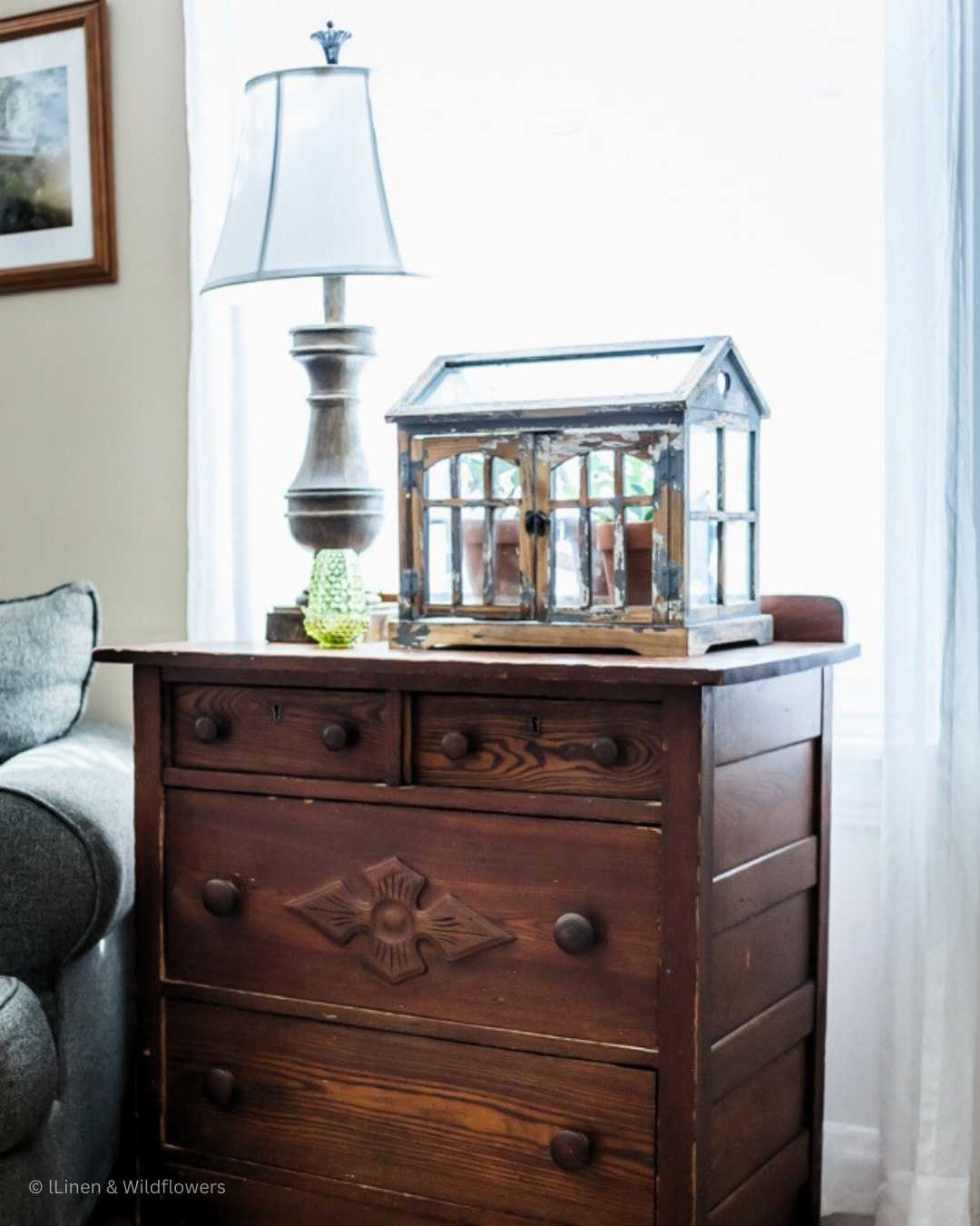 Using Wood Furniture to add warmth to your home · Linen & Wildflowers