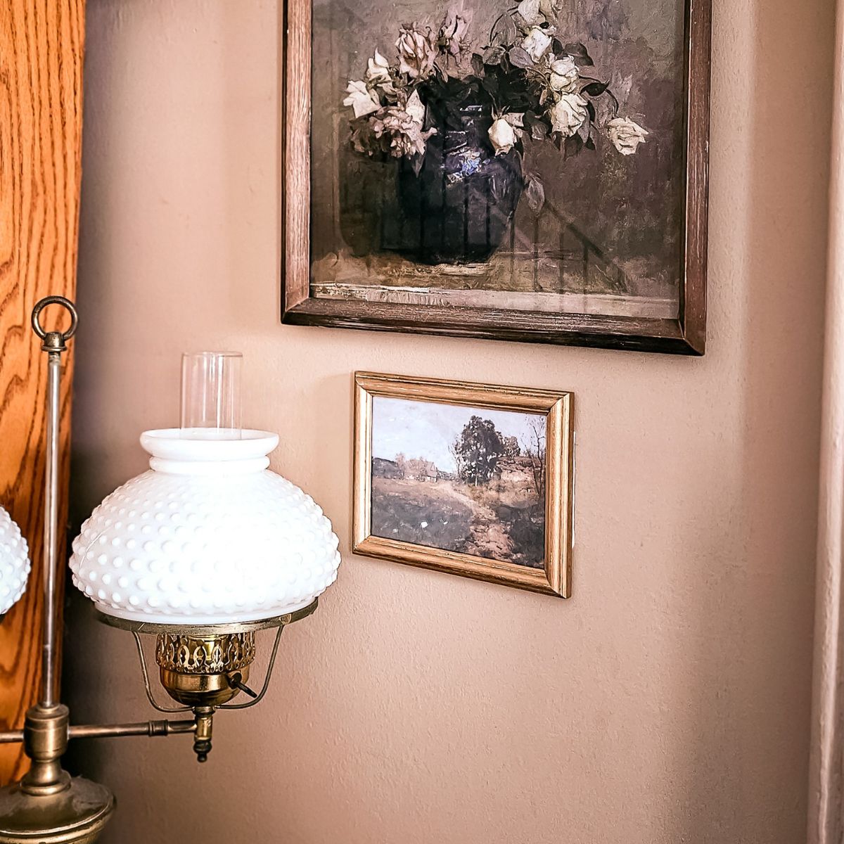 Thrifted Frame Makeover for Vintage Wall Art