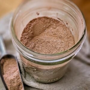 This homemade brownie mix is easy to store in a jar and perfect for quick baking or gifting.